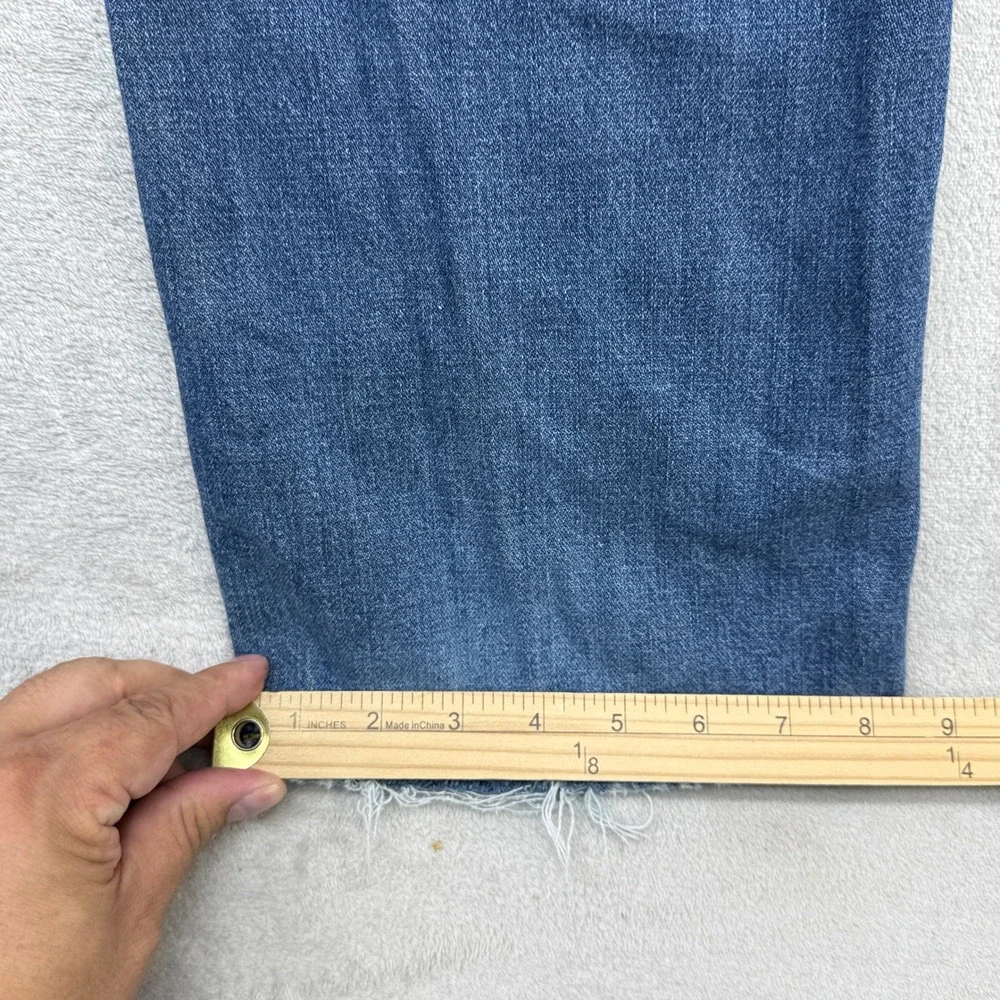 Levi's 502 Regular Taper Jeans Mens 36x34 Blue Denim Medium Wash Straight Casual